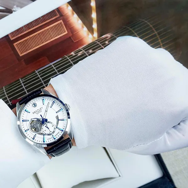 Đồng Hồ Nam Bentley BL1831-25MWWB-AMS-GL-T Màu Trắng Đen