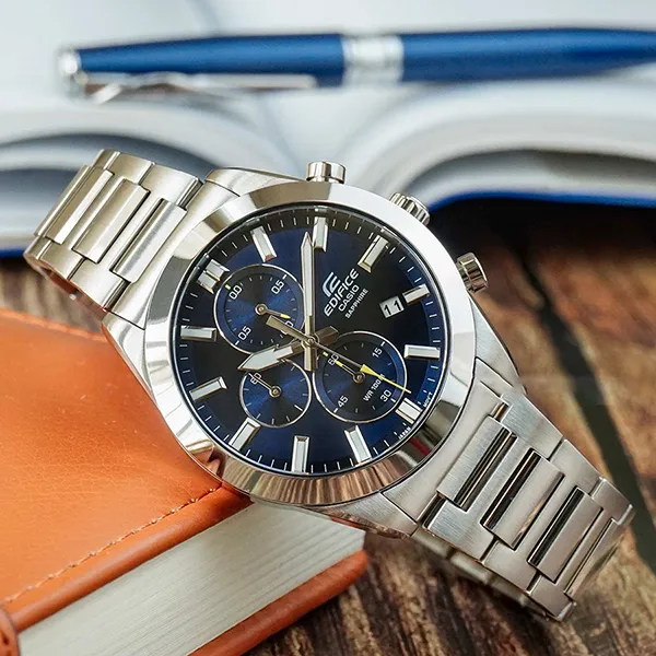 Đồng Hồ Nam Casio Edifice EFB-710D-2AVUDF Màu Xanh Bạc - Đồng hồ - Vua Hàng Hiệu