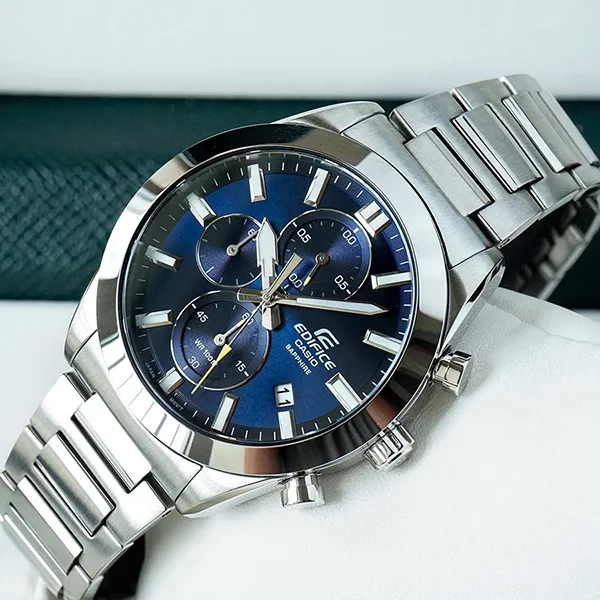 Đồng Hồ Nam Casio Edifice EFB-710D-2AVUDF Màu Xanh Bạc - Đồng hồ - Vua Hàng Hiệu