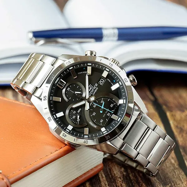 Đồng Hồ Nam Casio Edifice EFR-571D-1AVUDF Màu Đen Bạc - Đồng hồ - Vua Hàng Hiệu