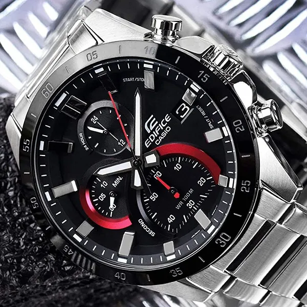Đồng Hồ Nam Casio Edifice EFR-571DB-1A1VUDF Màu Đen Bạc - Đồng hồ - Vua Hàng Hiệu