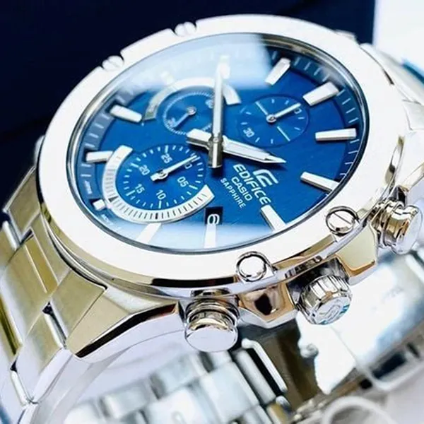 Đồng Hồ Nam Casio Edifice EFR-S567D-2AVUDF Màu Xanh Bạc - Đồng hồ - Vua Hàng Hiệu