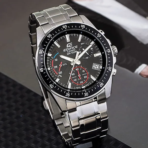 Đồng Hồ Nam Casio Edifice EFV-540D-1AVUDF Màu Đen Bạc - Đồng hồ - Vua Hàng Hiệu