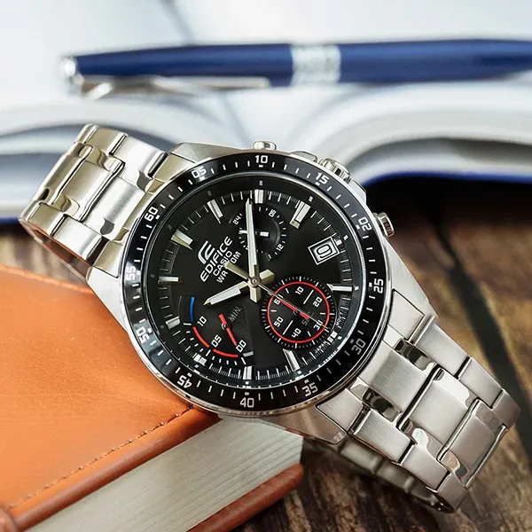 Đồng Hồ Nam Casio Edifice EFV-540D-1AVUDF Màu Đen Bạc - Đồng hồ - Vua Hàng Hiệu