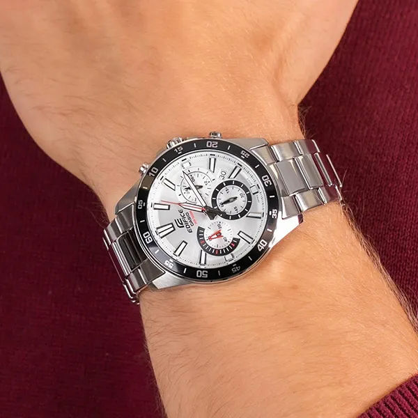 Đồng Hồ Nam Casio Edifice EFV-570D-7AVUDF Màu Trắng Bạc