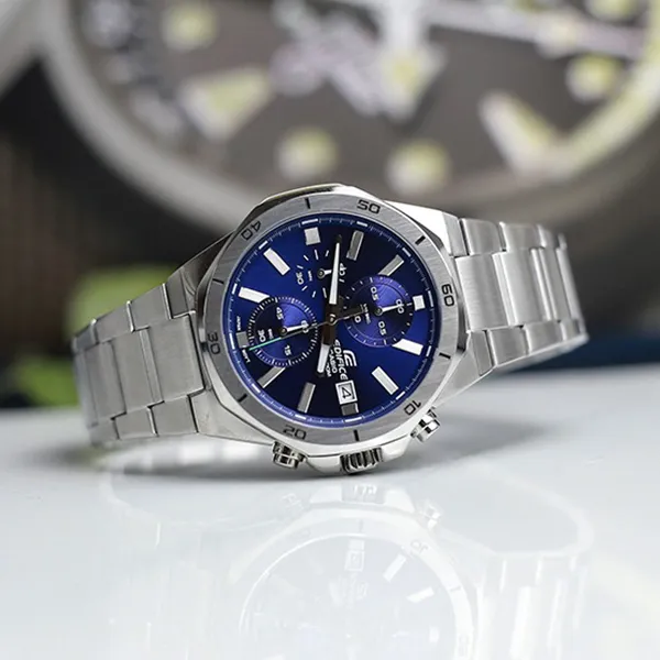 Đồng Hồ Nam Casio Edifice EFV-640D-2AVUDF Màu Xanh Bạc - Đồng hồ - Vua Hàng Hiệu