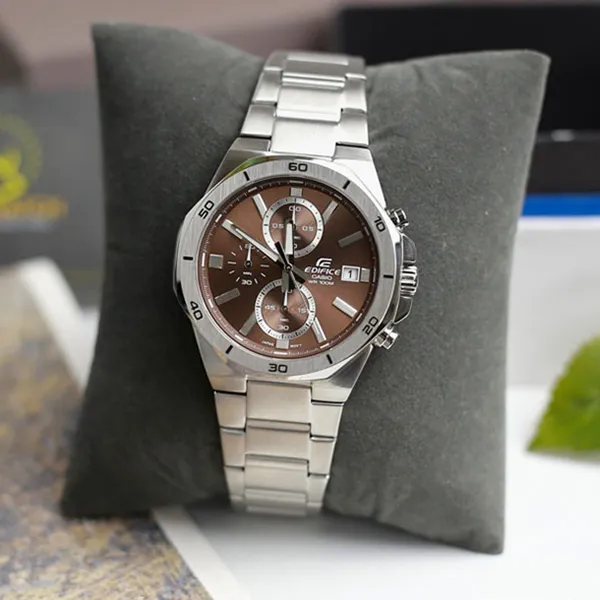 Đồng Hồ Nam Casio EDIFICE EFV-640D-5AVUDF Màu Nâu Bạc - Đồng hồ - Vua Hàng Hiệu