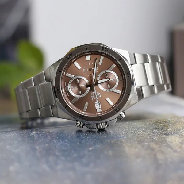 Đồng Hồ Nam Casio EDIFICE EFV-640D-5AVUDF Màu Nâu Bạc - Đồng hồ - Vua Hàng Hiệu
