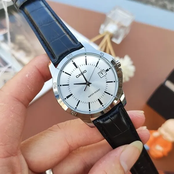 Đồng Hồ Nam Casio MTP-V004L-7AUDF Màu Trắng Đen - Đồng hồ - Vua Hàng Hiệu