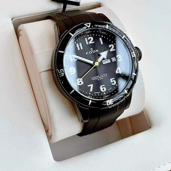 Đồng Hồ Nam Edox Chronorally S Quartz 84300-37NJCA-NJB Màu Đen - Đồng hồ - Vua Hàng Hiệu