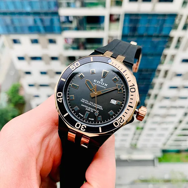 Đồng Hồ Nam Edox Delfin Diver 80110 357NRCa Nir Màu Đen - Đồng hồ - Vua Hàng Hiệu