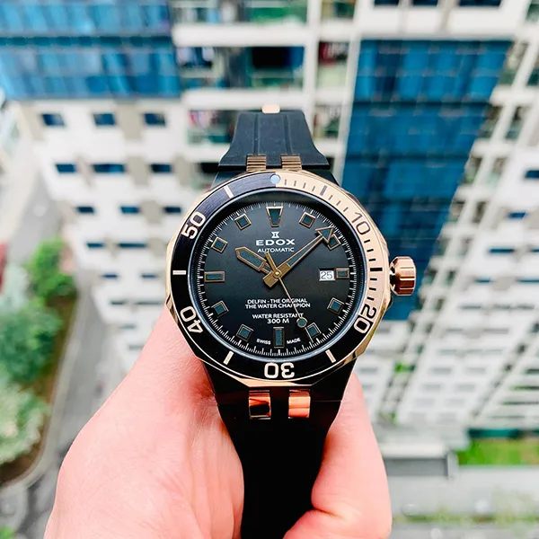 Đồng Hồ Nam Edox Delfin Diver 80110 357NRCa Nir Màu Đen - Đồng hồ - Vua Hàng Hiệu