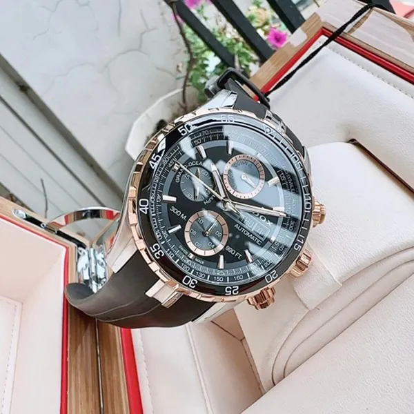 Đồng Hồ Nam Edox Grand Ocean 01123-357RCA-NBUR Màu Đen