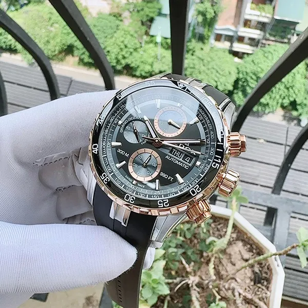 Đồng Hồ Nam Edox Grand Ocean 01123-357RCA-NBUR Màu Đen