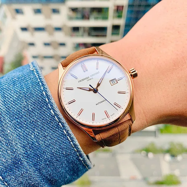 Đồng Hồ Nam Frederique Constant Classic FC-303NV5B4 Màu Nâu Trắng - Đồng hồ - Vua Hàng Hiệu