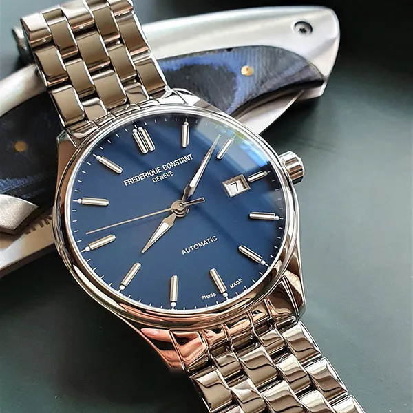 Đồng Hồ Nam Frederique Constant Classics Index FC-303NN5B6B Màu Xanh Bạc - Đồng hồ - Vua Hàng Hiệu