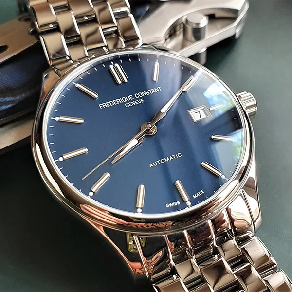 Đồng Hồ Nam Frederique Constant Classics Index FC-303NN5B6B Màu Xanh Bạc - Đồng hồ - Vua Hàng Hiệu