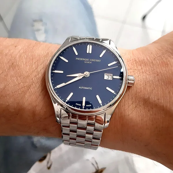 Đồng Hồ Nam Frederique Constant Classics Index FC-303NN5B6B Màu Xanh Bạc - Đồng hồ - Vua Hàng Hiệu