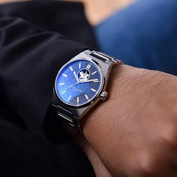 Đồng Hồ Nam Frederique Constant Highlife Heart Beat FC-310N4NH6B Màu Xanh Bạc - Đồng hồ - Vua Hàng Hiệu