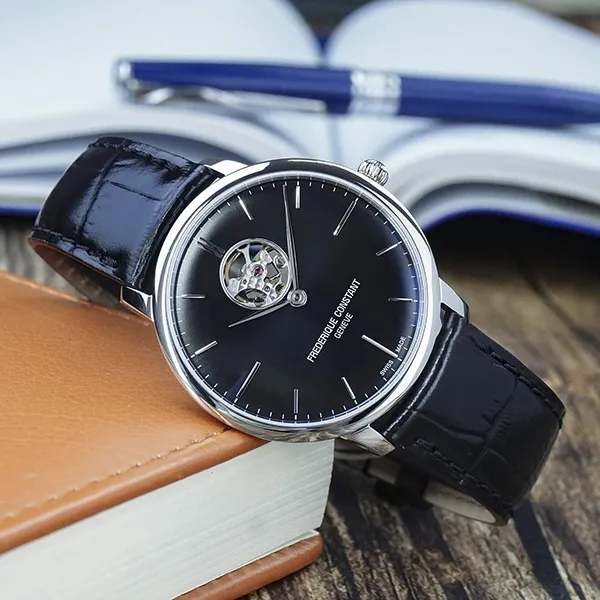 Đồng Hồ Nam Frederique Constant Slimline Automatic Black FC-312B4S6 Màu Đen