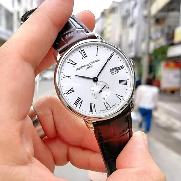 Đồng Hồ Nam Frederique Constant Slimline FC-245WR5S6-DBR Màu Trắng Nâu