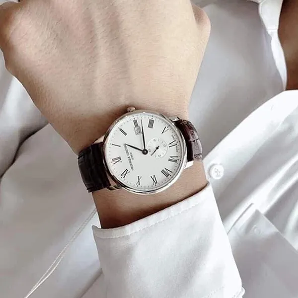 Đồng Hồ Nam Frederique Constant Slimline FC-245WR5S6-DBR Màu Trắng Nâu