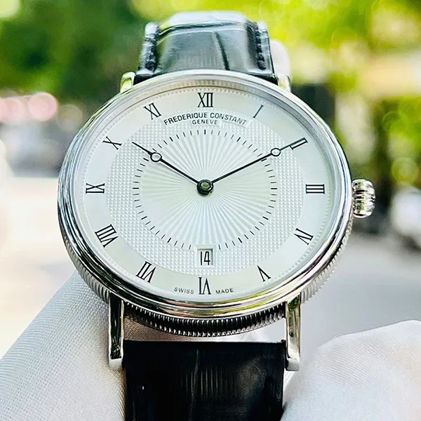 Đồng Hồ Nam Frederique Constant Slimline FC-306MC4S36 Màu Trắng Đen