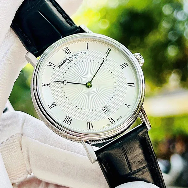 Đồng Hồ Nam Frederique Constant Slimline FC-306MC4S36 Màu Trắng Đen