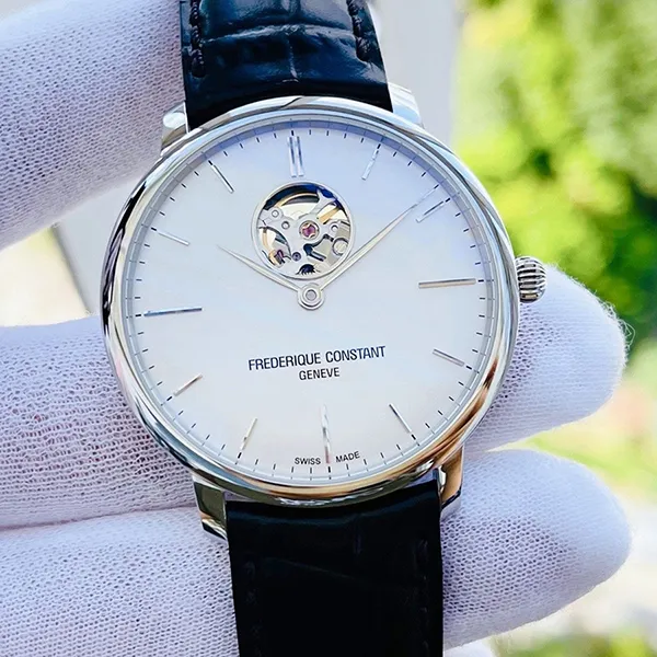 Đồng Hồ Nam Frederique Constant Slimline FC-312S4S6 Màu Trắng Đen