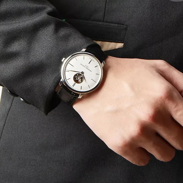 Đồng Hồ Nam Frederique Constant Slimline FC-312S4S6 Màu Trắng Đen