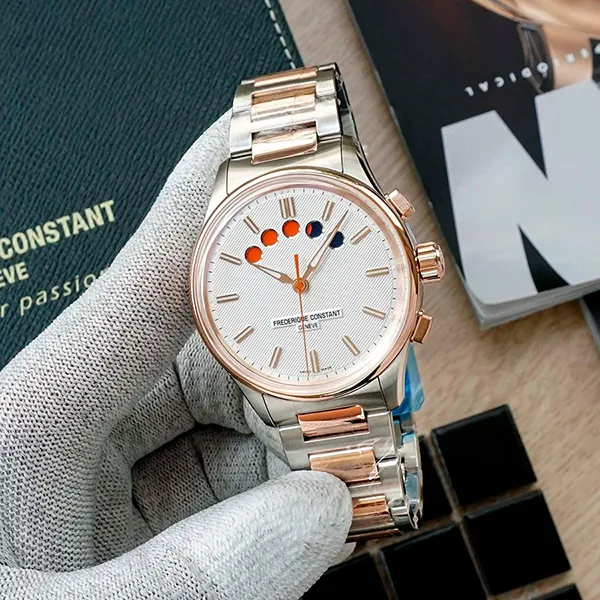 Đồng Hồ Nam Frederique Constant Yacht Timer FC-380VT4H2B Màu Demi (Bạc – Vàng Hồng) - Đồng hồ - Vua Hàng Hiệu