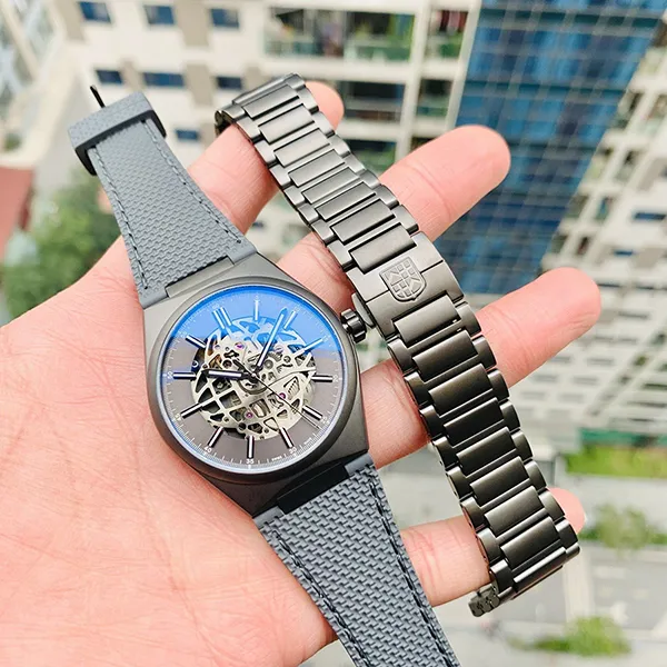 Đồng Hồ Nam Frederique Constant Highlife Skeleton FC-310DGSKT4TNH6B Màu Xám