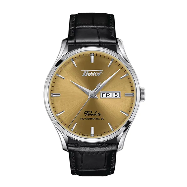 Đồng Hồ Nam Tissot Heritage Visodate Powermatic 80 T118.430.16.021.00 Màu Đen