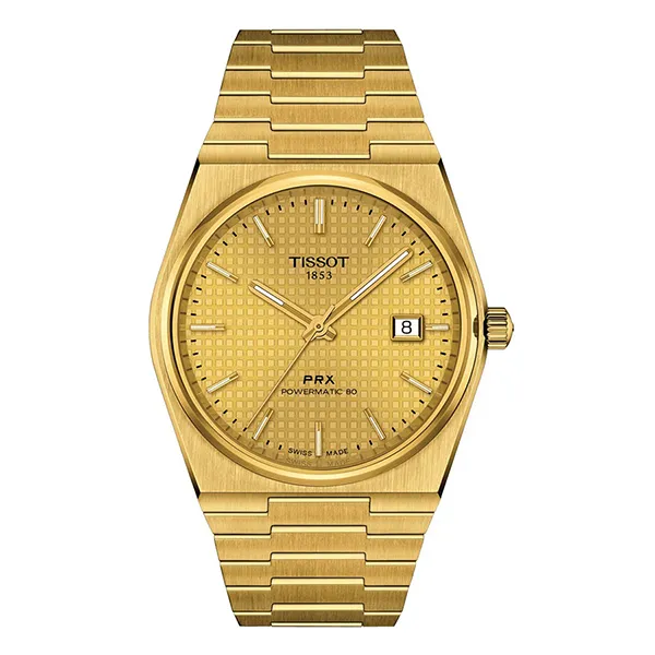 Đồng Hồ Nam Tissot PRX Powermatic 80 T137.407.33.021.00 Màu Vàng Gold