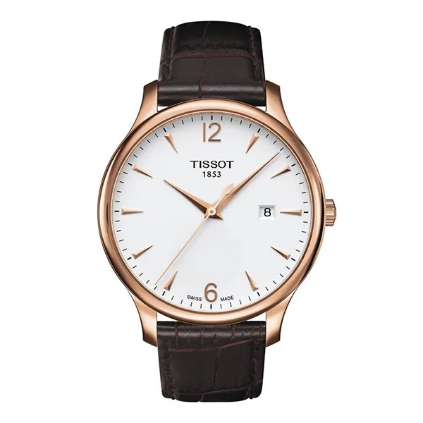 Đồng Hồ Nam Tissot Tradition Men's Watch T063.610.36.037.00 Màu Nâu - Đồng hồ - Vua Hàng Hiệu