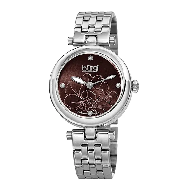 Đồng Hồ Nữ Burgi Analog Display And Stainless Steel Strap BUR223SSBR Màu Nâu Bạc