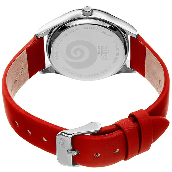 Đồng Hồ Nữ Burgi Analog Swirl Quartz Diamond Red Dial BUR201RD Màu Đỏ - Đồng hồ - Vua Hàng Hiệu