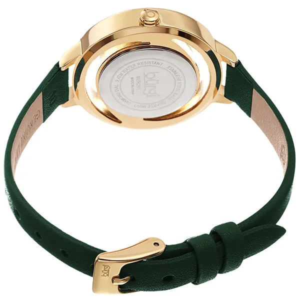 Đồng Hồ Nữ Burgi Quartz Diamond Green Dial Ladies Watch BUR261GN Màu Xanh Green