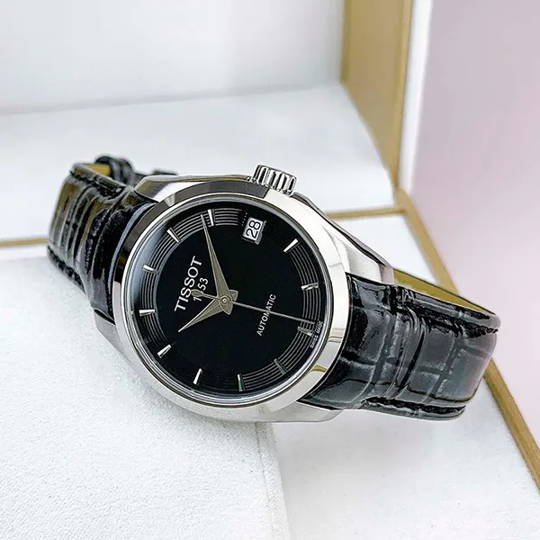 Đồng Hồ Nữ Tissot Couturier T035.207.16.051.00 Màu Đen