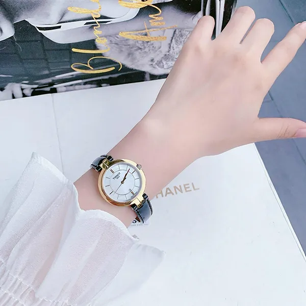 Đồng Hồ Nữ Tissot Flamingo Quartz Watch T094.210.26.111.00 Màu Vàng