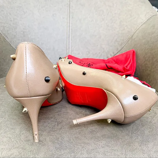 Giày Cao Gót Nữ Christian Louboutin Degraspike Studded Pointy Toe Pump Màu - Giày - Vua Hàng Hiệu