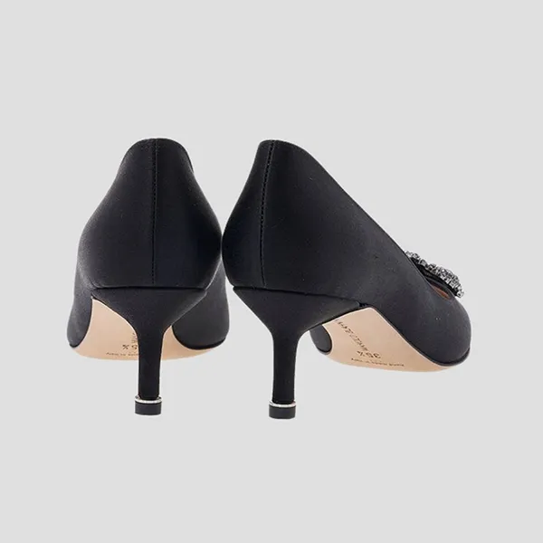 Giày Cao Gót Nữ Manolo Blahnik In Black 9XX0317 0053 Màu Đen - Giày - Vua Hàng Hiệu