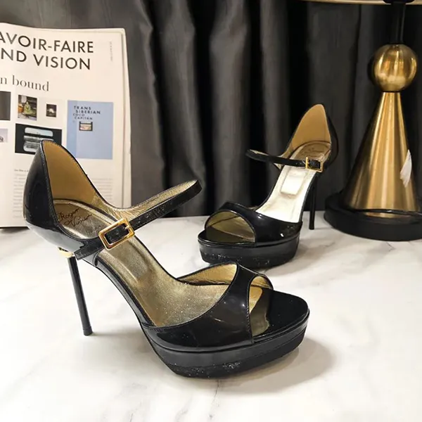 Giày Cao Gót Nữ Roger Vivier Sandal Black Màu Đen Size 36 - Giày - Vua Hàng Hiệu