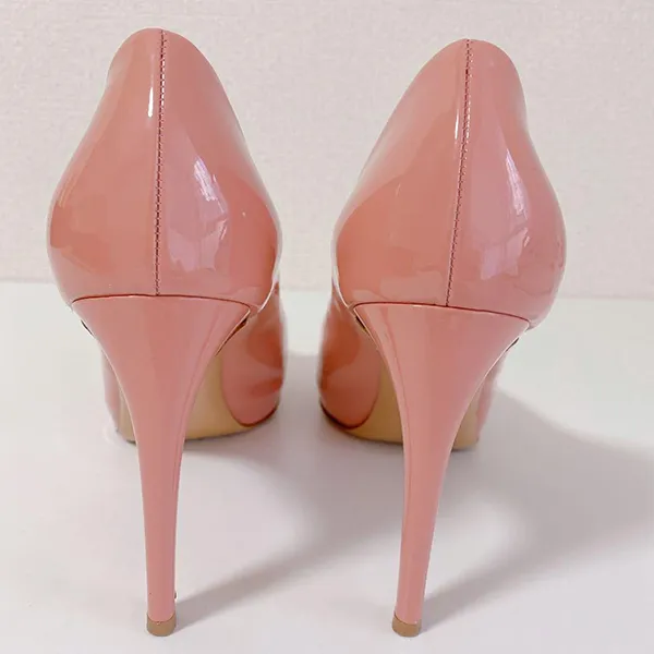 Giày Cao Gót Nữ Salvatore Ferragamo Patent Leather Vara Bow Pump Màu Hồng Size 36