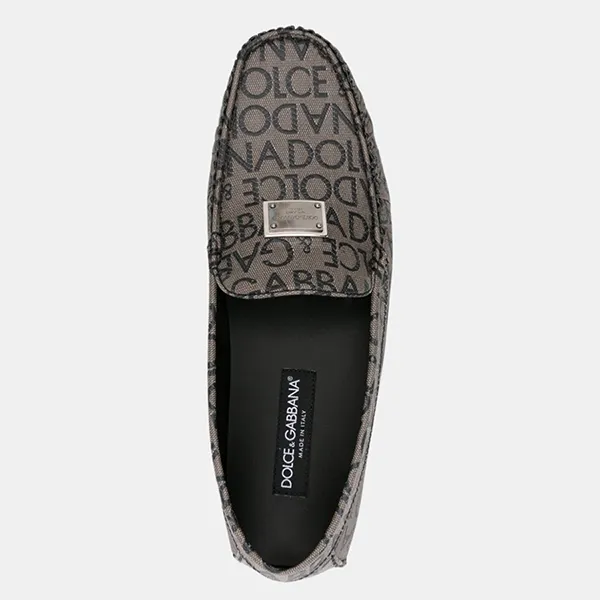 Giày Lười Nam Dolce & Gabbana D&G Loafers Men A50597AJ699 Màu Nâu Xám Size 39 - Giày - Vua Hàng Hiệu