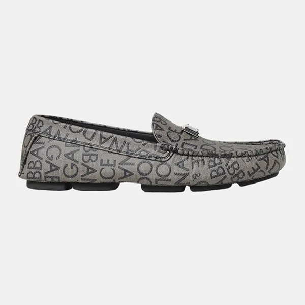 Giày Lười Nam Dolce & Gabbana D&G Loafers Men A50597AJ699 Màu Nâu Xám Size 39 - Giày - Vua Hàng Hiệu