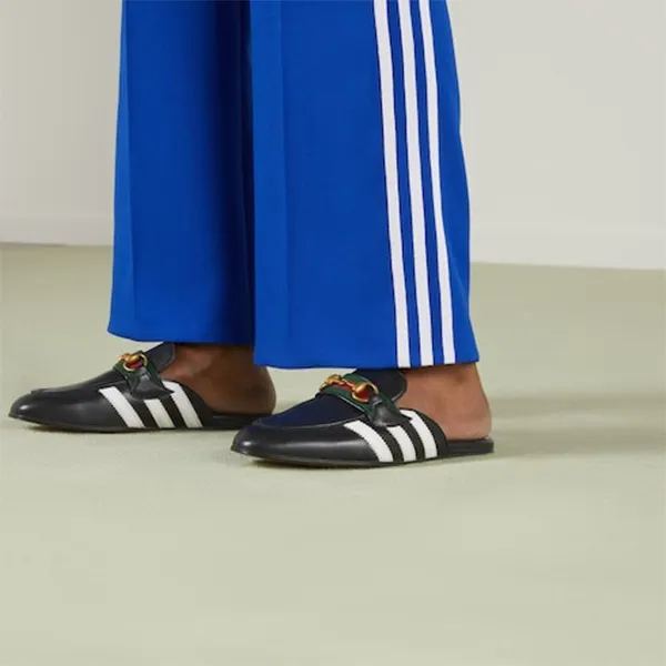 Giày Hở Gót Nam Gucci x Adidas Horsebit Leather Mule 721481 Màu Đen Size 7 - Giày - Vua Hàng Hiệu