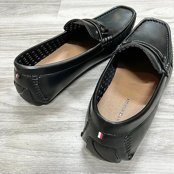 Giày Lười Nam Tommy Hilfiger Men's Black Màu Đen Size 41.5 - Giày - Vua Hàng Hiệu