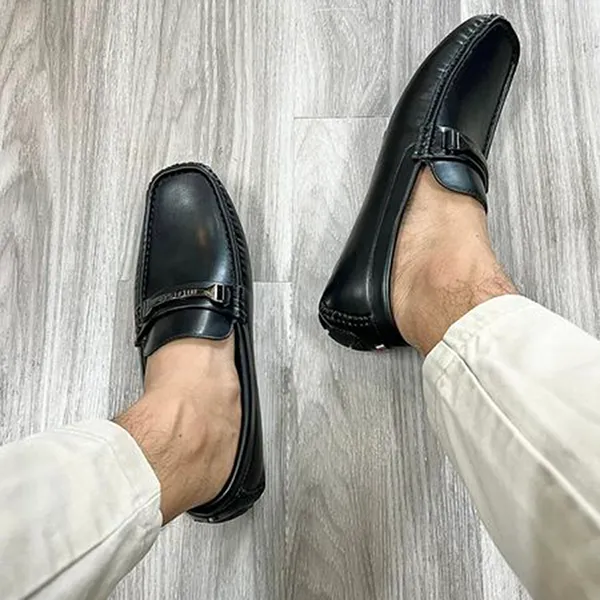 Giày Lười Nam Tommy Hilfiger Men's Black Màu Đen Size 41.5 - Giày - Vua Hàng Hiệu