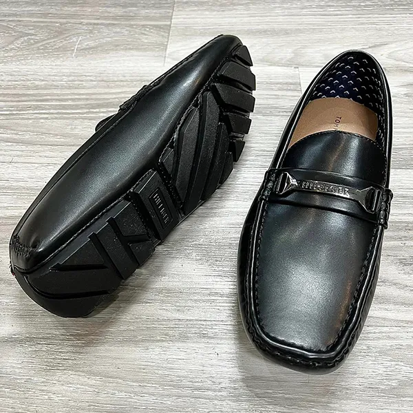 Giày Lười Nam Tommy Hilfiger Men's Black Màu Đen Size 41.5 - Giày - Vua Hàng Hiệu